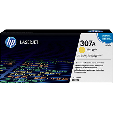 HP CNHPCE742A 307A Yellow Toner Cartridge (7,300 Pages)